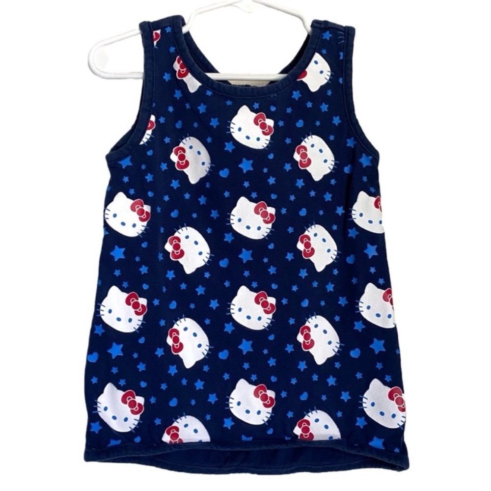 Sanrio Hello Kitty X Old Navy Open Bow Back Tank Top Blue Girl’s 4T